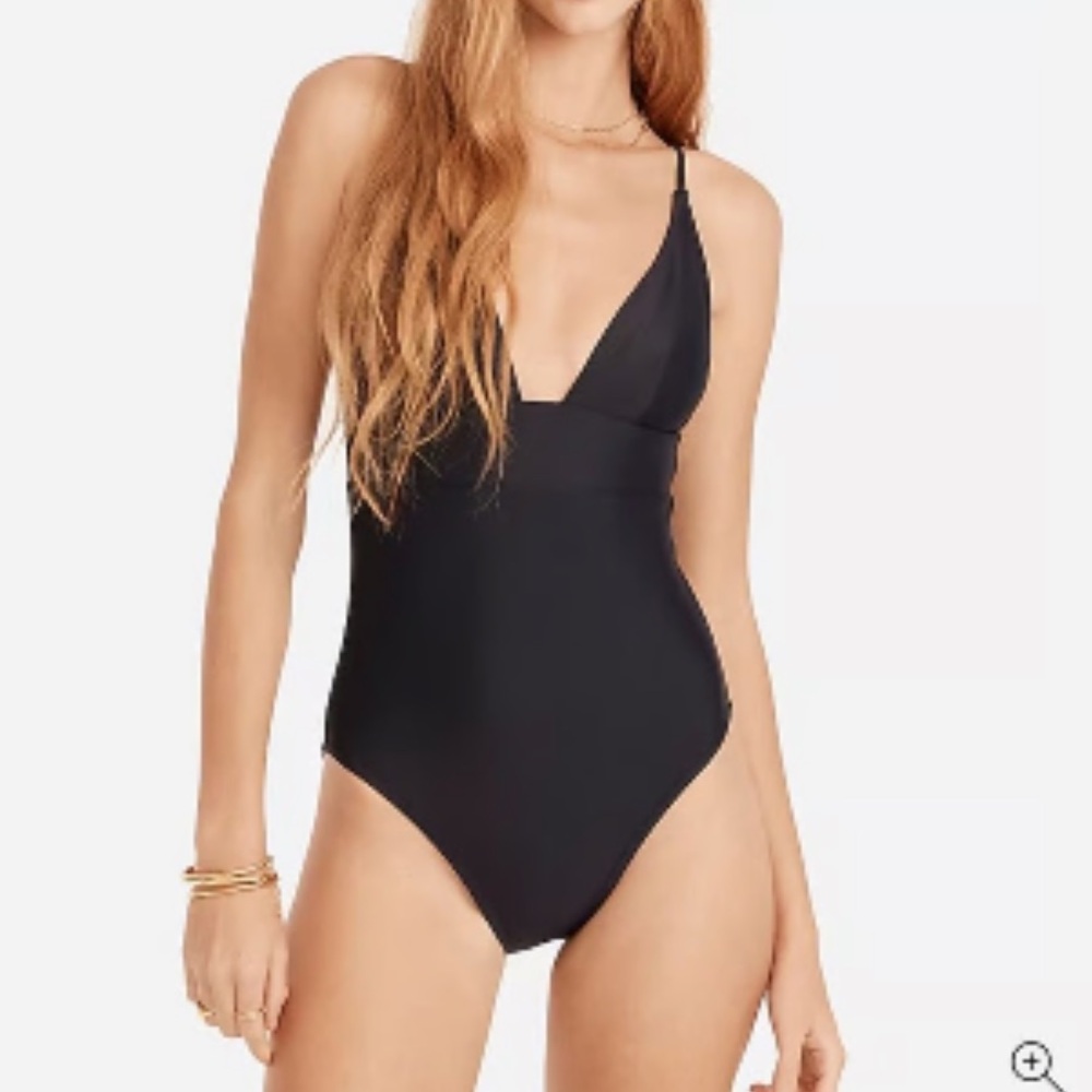 J. Crew Black One Piece Swimsuit